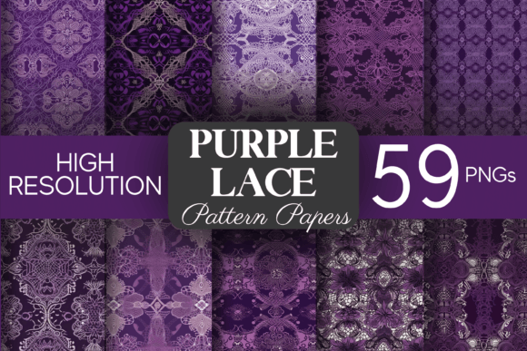 Download BIG COLLECTION Purple Lace Patterns - Lace patterns Collection